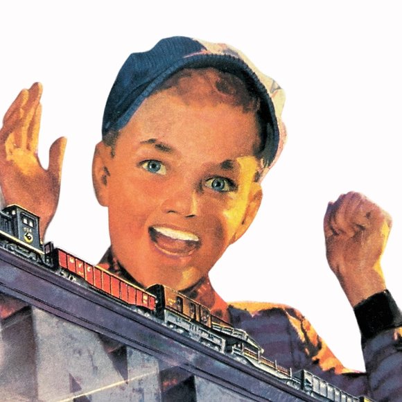 Hallmark Replica Lionel Tin Sign 1952 Catalog Cover Graphic 1998 Train Loco - Picture 9 of 16